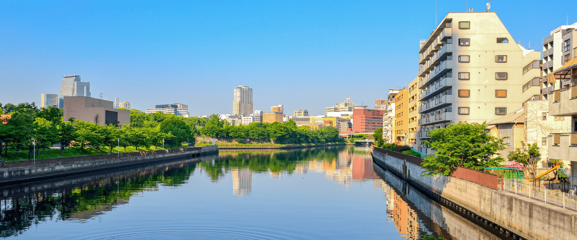 寝屋川の風景